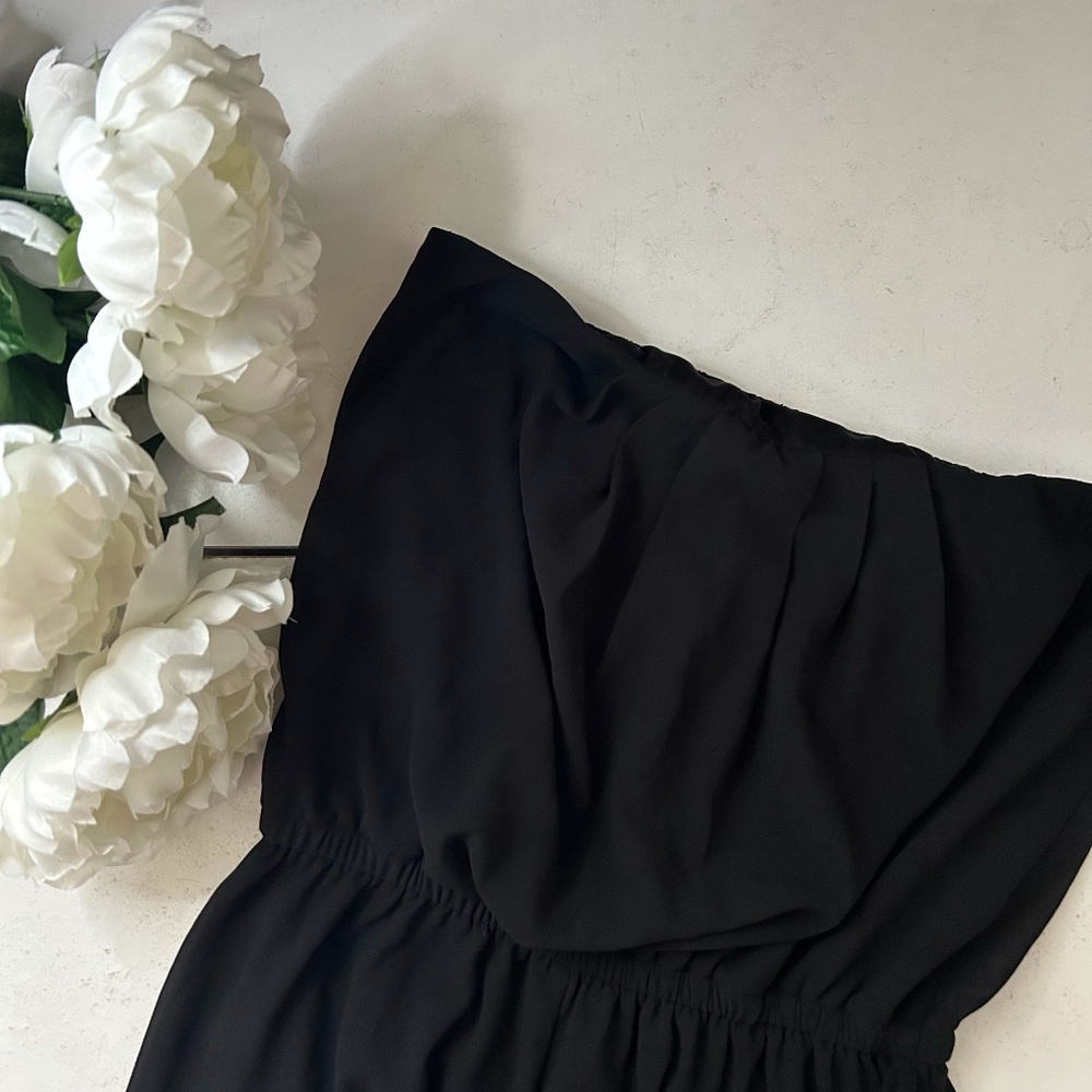Strapless Jumpsuit / Long Romper Medium w/ shorts under